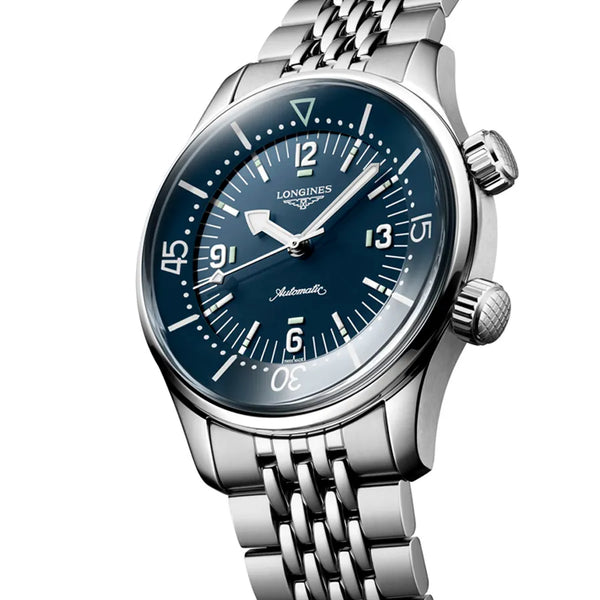 Reloj Longines Heritage Acero Automático 39MM Azul