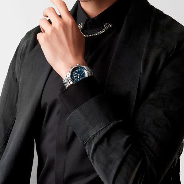 Reloj Longines Heritage Acero Automático 39MM Azul