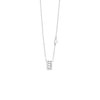 Dije con Cadena en Oro Blanco de 18K con Diamantes de la Colección Belle Époque de Damiani