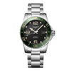 Reloj Longines HydroConquest en acero automático 41 mm con carátula verde