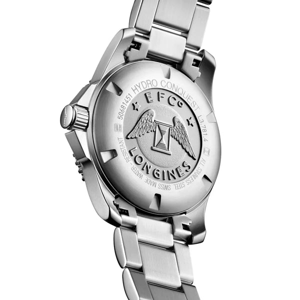 Reloj Longines HydroConquest en acero automático 41 mm con carátula verde