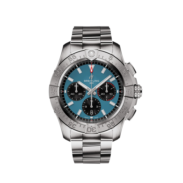 Reloj Breitling Avenger de acero automático de 44 mm con cronógrafo en azul