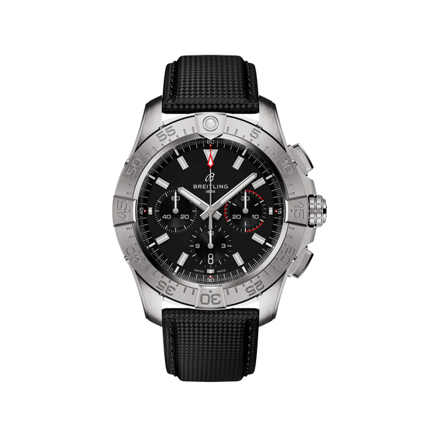 Reloj Breitling Avenger de acero automático de 44 mm con cronógrafo en negro