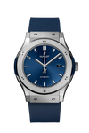 Reloj Hublot Classic Fusion Automático de 42 mm en Caja de Titanio con Esfera Azul