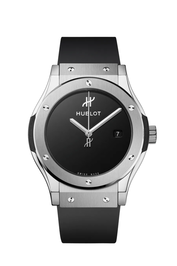 Reloj Hublot Classic Fusion Original Automático de 42 mm en Caja de Titanio con Esfera Negra