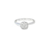 Anillo Solitario en Oro Blanco de 14K con Brillante de 0.23 ct.