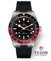 Reloj Tudor Black Bay en acero de 39MM GMT movimiento automático, correa de caucho