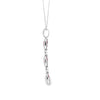 Dije con Cadena en 14K en Oro Blanco con 0.47CT en Rubíes