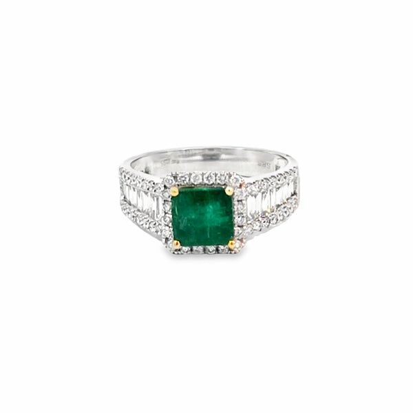 Anillo para Dama en 14K en Oro Blanco con 0.35CT en Diamantes