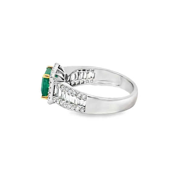 Anillo para Dama en 14K en Oro Blanco con 0.35CT en Diamantes