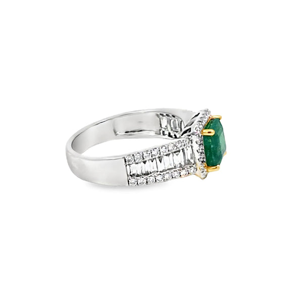 Anillo para Dama en 14K en Oro Blanco con 0.35CT en Diamantes