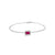 Brazalete en 14K en Oro Blanco con 0.61CT en Rubí