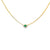 Gargantilla en 14K en Oro Amarillo con 1.15CT en Diamantes y 0.76CT en Esmeralda