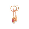 Aretes en 18K en Oro Rosa con 0.25CT en Diamantes y 1.65CT en Rubíes
