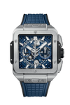 Reloj Hublot Square Bang Cronógrafo Automático de 42 mm en Caja de Titanio con Esfera Azul
