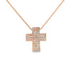 Cruz con cadena en oro de 18K colección Belle Époque- Damiani