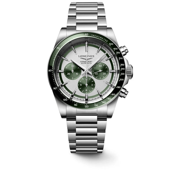 Reloj Longines Conquest Acero Automático 42MM Cronógrafo Verde