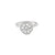 Anillo de Compromiso en 14k en Oro Blanco con 2.01CT Diamante Central