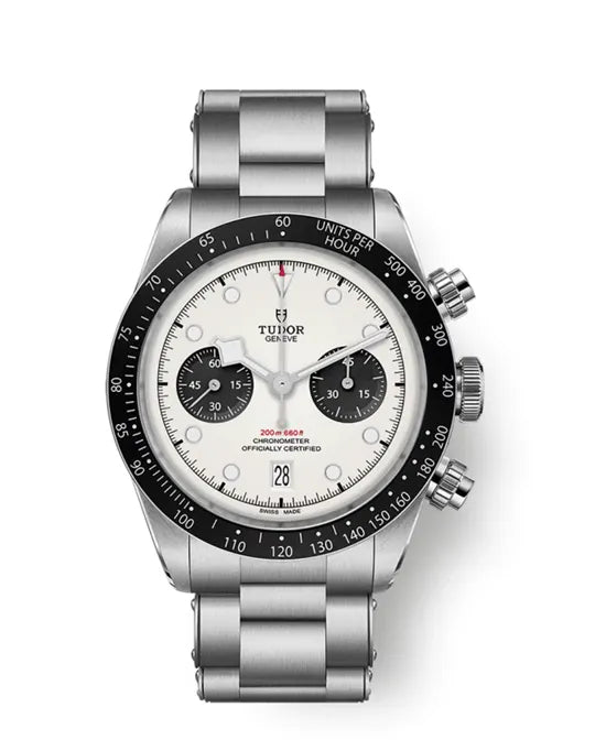 Reloj Tudor Black Bay Cronógrafo Automático de 42 mm en Acero Inoxidable con Carátula Blanca