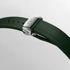 Reloj Longines Conquest Acero Automático 41MM Verde con Correa de Caucho