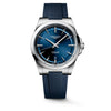 Reloj Longines Conquest Acero Automático 41MM Azul con Correa de Caucho