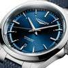 Reloj Longines Conquest Acero Automático 41MM Azul con Correa de Caucho