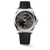 Reloj Longines Conquest Acero Automático 41MM Negro con Correa de Caucho
