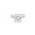 Anillo de Compromiso en 14k en Oro Blanco con 4.00CT Diamante Central