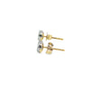 Broquel Brillante en Oro Amarillo de 14K con Diamante de 0.43 ct, calidad H VS1.