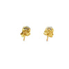 Broquel Brillante en Oro Amarillo de 14K con Diamante de 0.43 ct, calidad H VS1.