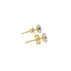 Broquel Brillante en Oro Amarillo de 14K con Diamante de 0.43 ct, calidad H VS1.