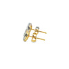 Broquel Brillante en Oro Amarillo de 14K con Diamante de 1.08 ct, calidad H VS1.