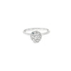Anillo Solitario en Oro Blanco de 14K con Brillante de 0.55 ct, calidad H VS1.