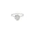 Anillo Solitario en Oro Blanco de 14K con Brillante de 0.55 ct, calidad H VS1.
