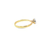 Anillo Solitario en Oro Amarillo de 14K con Brillante de 0.19 ct, calidad H VS1.