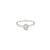 Anillo Solitario en Oro de 14K con Brillante de 0.19 ct, calidad H VS1.
