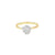 Anillo Solitario en Oro Amarillo de 14K con Brillante de 0.34 ct, calidad H VS1.
