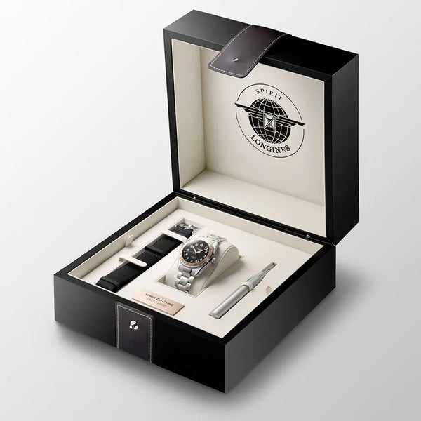 Reloj Longines Spirit dos tonos de 39MM Automatico Zulu Times 1925