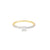 Anillo solitario en oro amarillo de 14K, con un diamante de 0.40 ct