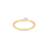 Anillo solitario en oro amarillo de 14K, con un diamante de 0.40 ct