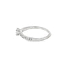 Anillo solitario en oro blanco de 14K con diamante de 0.40 ct