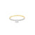 Anillo solitario en oro amarillo de 14K con diamante de 0.30 ct