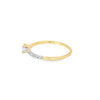 Anillo solitario en oro amarillo de 14K con diamante de 0.30 ct