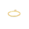 Anillo solitario en oro amarillo de 14K con un diamante de 0.15 ct