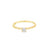 Anillo solitario en oro amarillo de 14K con un diamante de 0.20 ct