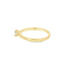 Anillo solitario en oro amarillo de 14K con un diamante de 0.20 ct