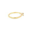 Anillo solitario en oro amarillo de 14K con un diamante de 0.20 ct