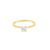 Anillo solitario en oro amarillo de 14K con diamante de 0.25 ct
