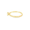 Anillo solitario en oro amarillo de 14K con diamante de 0.25 ct