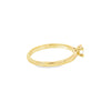 Anillo solitario en oro amarillo de 14K con diamante de 0.25 ct